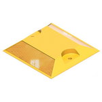 Катафот световозвращающий пластиковый КД-3 ГОСТ 32866-2014 двухсторонний желтый