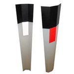 Пластиковый дорожный сигнальный столбик С3 ГОСТ Р 50970 гибкий полимерный (трапеция)