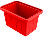 Ванна пластиковая 400 л прямоугольная красная