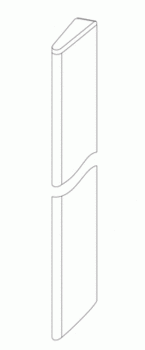 Столбик замерный сигнальный СЗК БЕЛЫЙ (Граничный столб опорного межевого знака (ОМЗ)