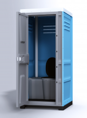 Туалетная кабина TOYPEK синяя в собранном виде
