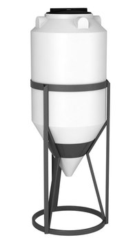 Емкость ФМ-240 с конусным дном с обрешеткой (емкость полного слива)