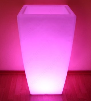 Кашпо «FLOX» со светодиодной цветной лампой