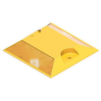 Катафот световозвращающий пластиковый КД-3 ГОСТ 32866-2014 двухсторонний белый/желтый