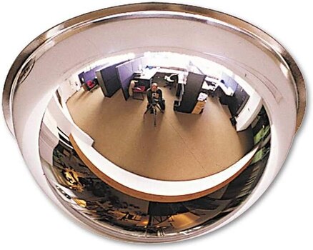 Зеркало купольное на потолок (полусфера) для помещений D 800x360