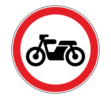 Знак 3.5 Движение мотоциклов запрещено